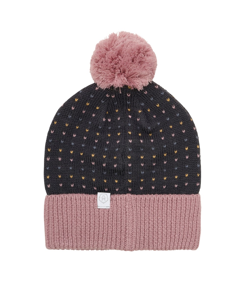 Winter-Strickmütze mit Bommel