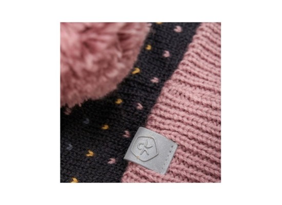 Winter-Strickmütze mit Bommel