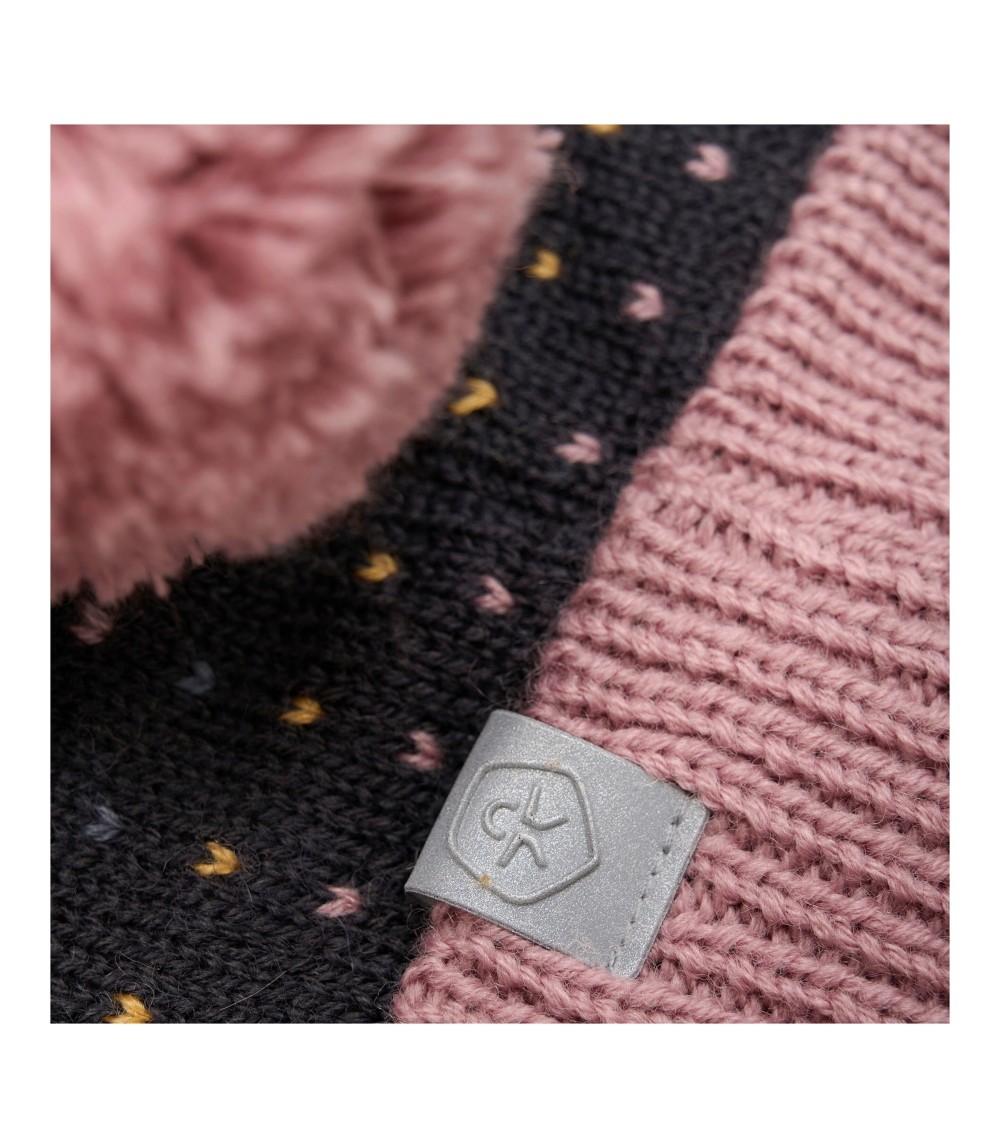 Winter-Strickmütze mit Bommel