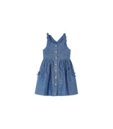 Chambray-Kleid ohne Arm