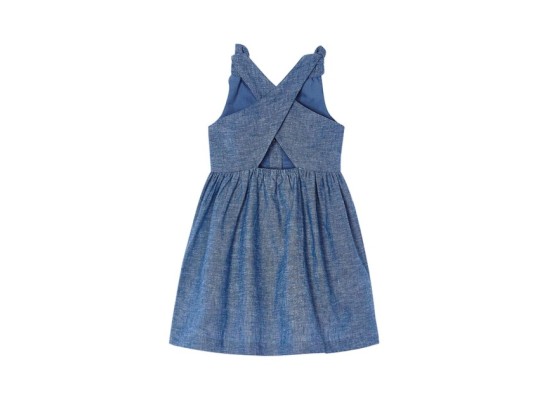 Chambray-Kleid ohne Arm
