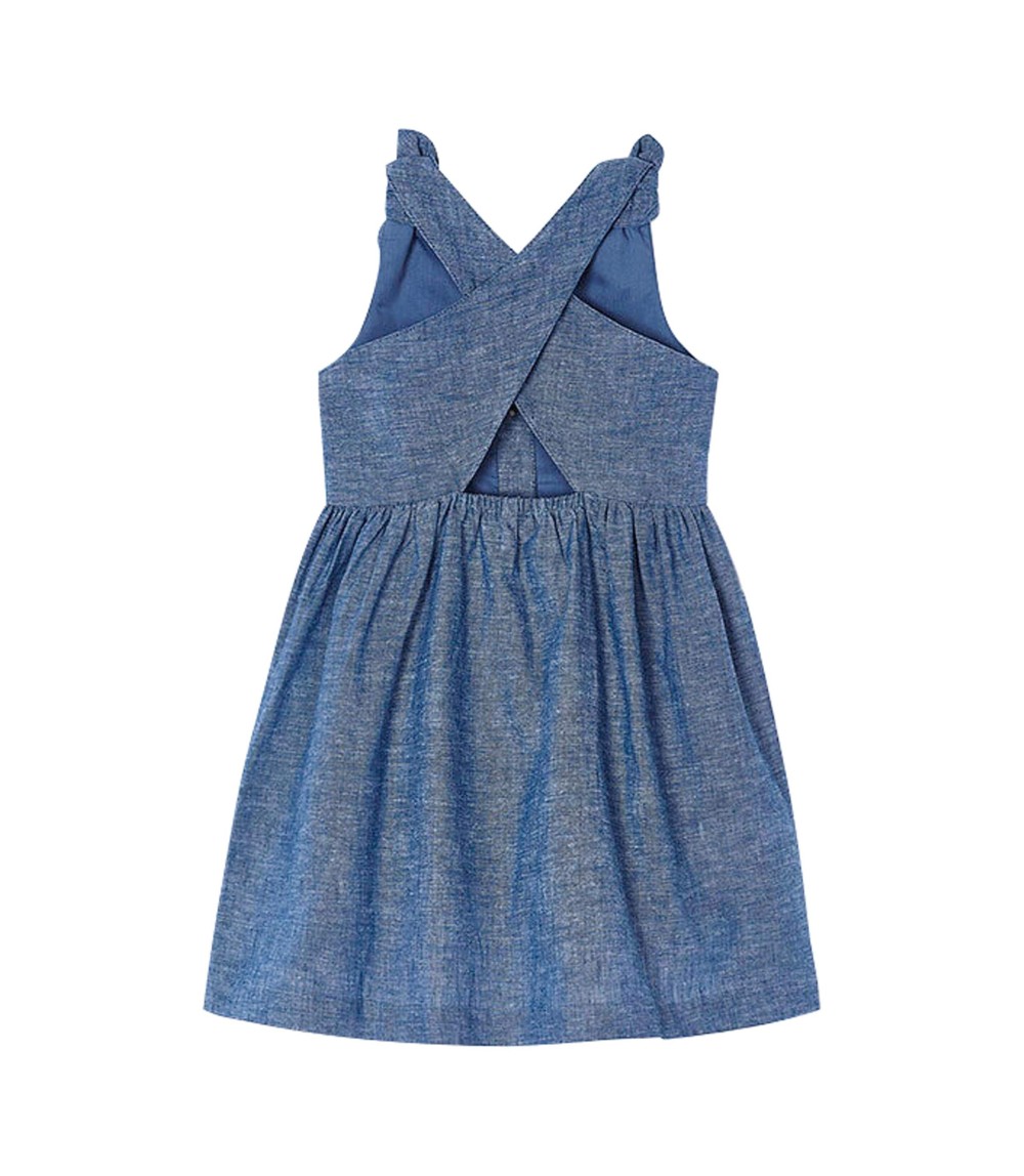 Chambray-Kleid ohne Arm