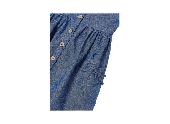 Chambray-Kleid ohne Arm