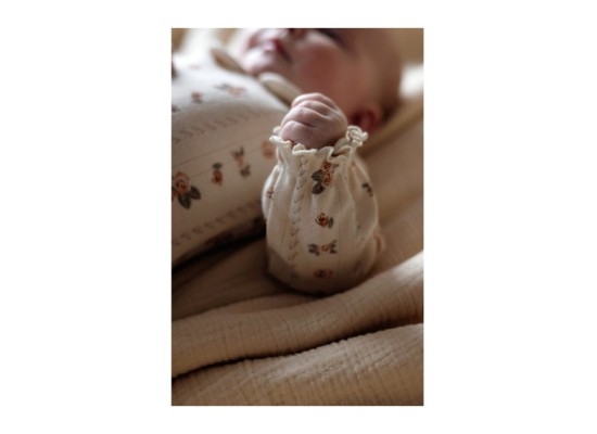 Ajour-Body langarm Bubikragen Rosen