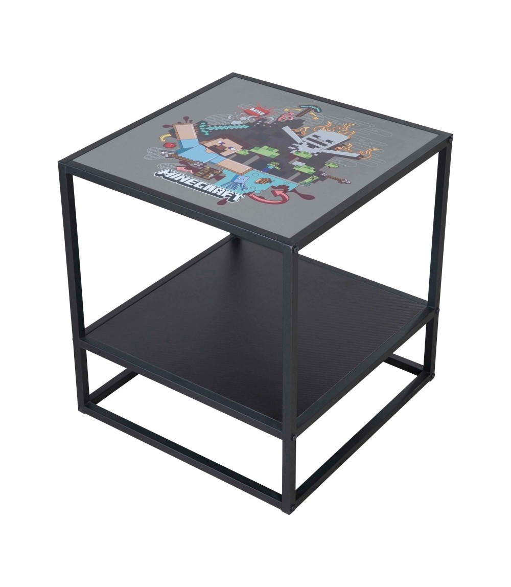 Beistelltisch, Nachttisch mit 1 Ablage MINECRAFT