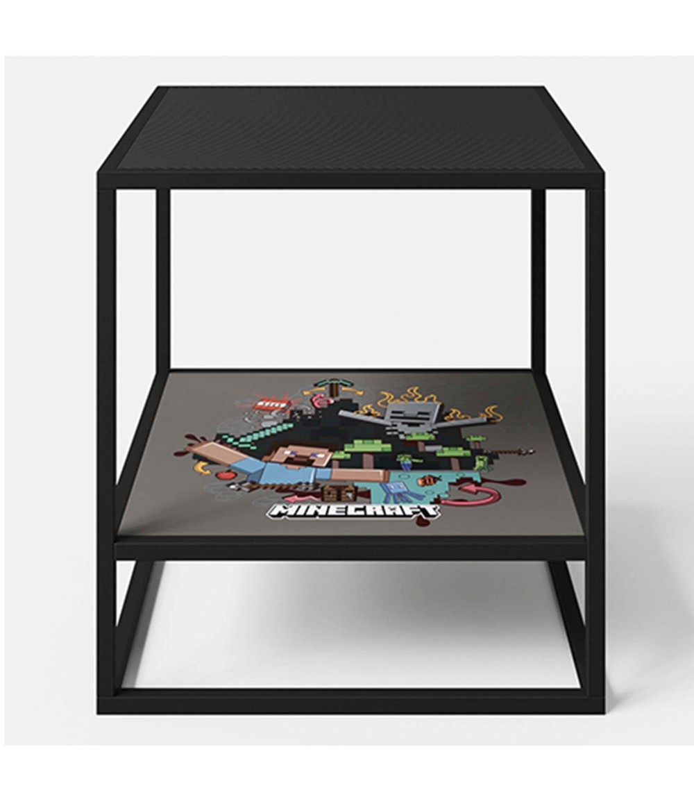 Beistelltisch, Nachttisch mit 1 Ablage MINECRAFT