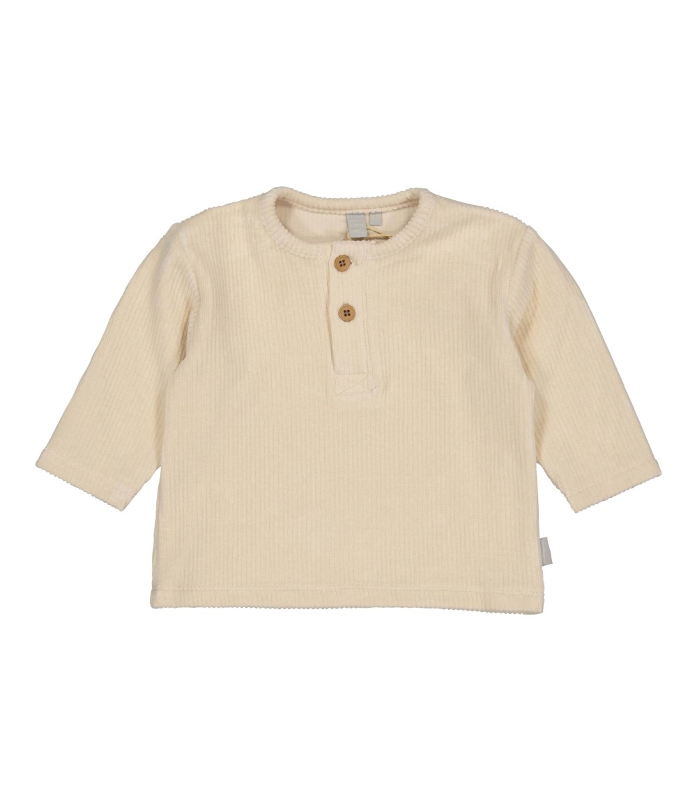 Softcord-Henley-Shirt langarm