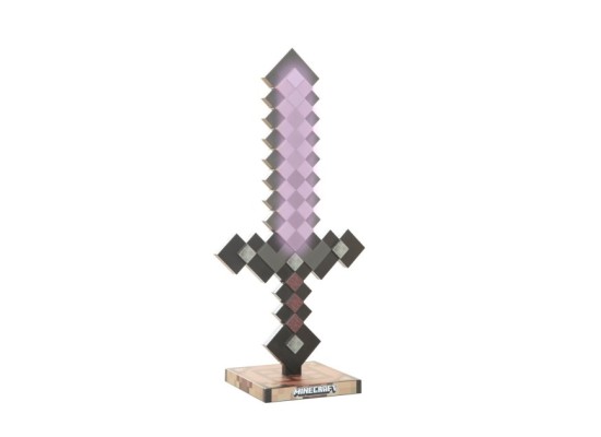 LED-Tischlampe, Netherite aufladbarer Akku MINECRAFT