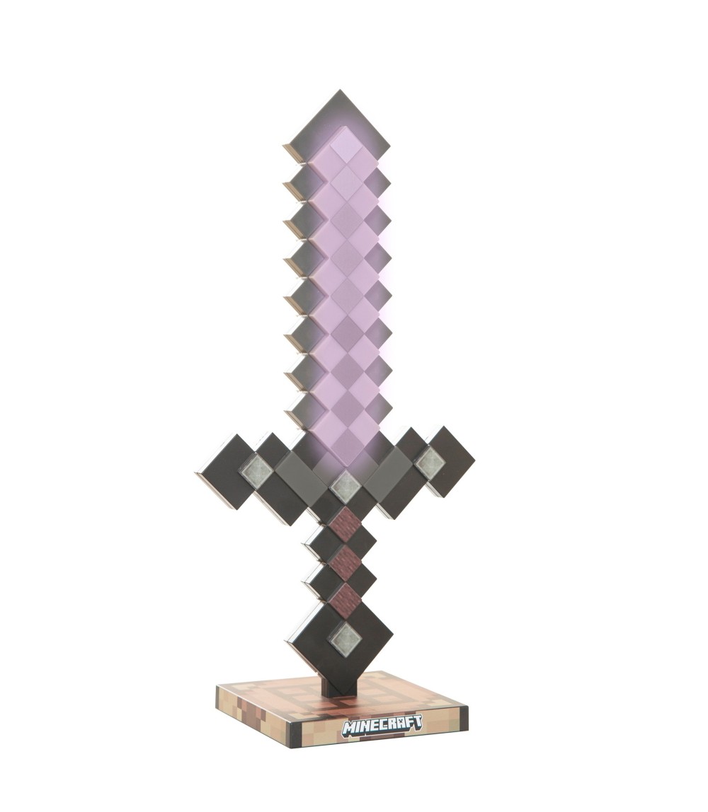 LED-Tischlampe, Netherite aufladbarer Akku MINECRAFT
