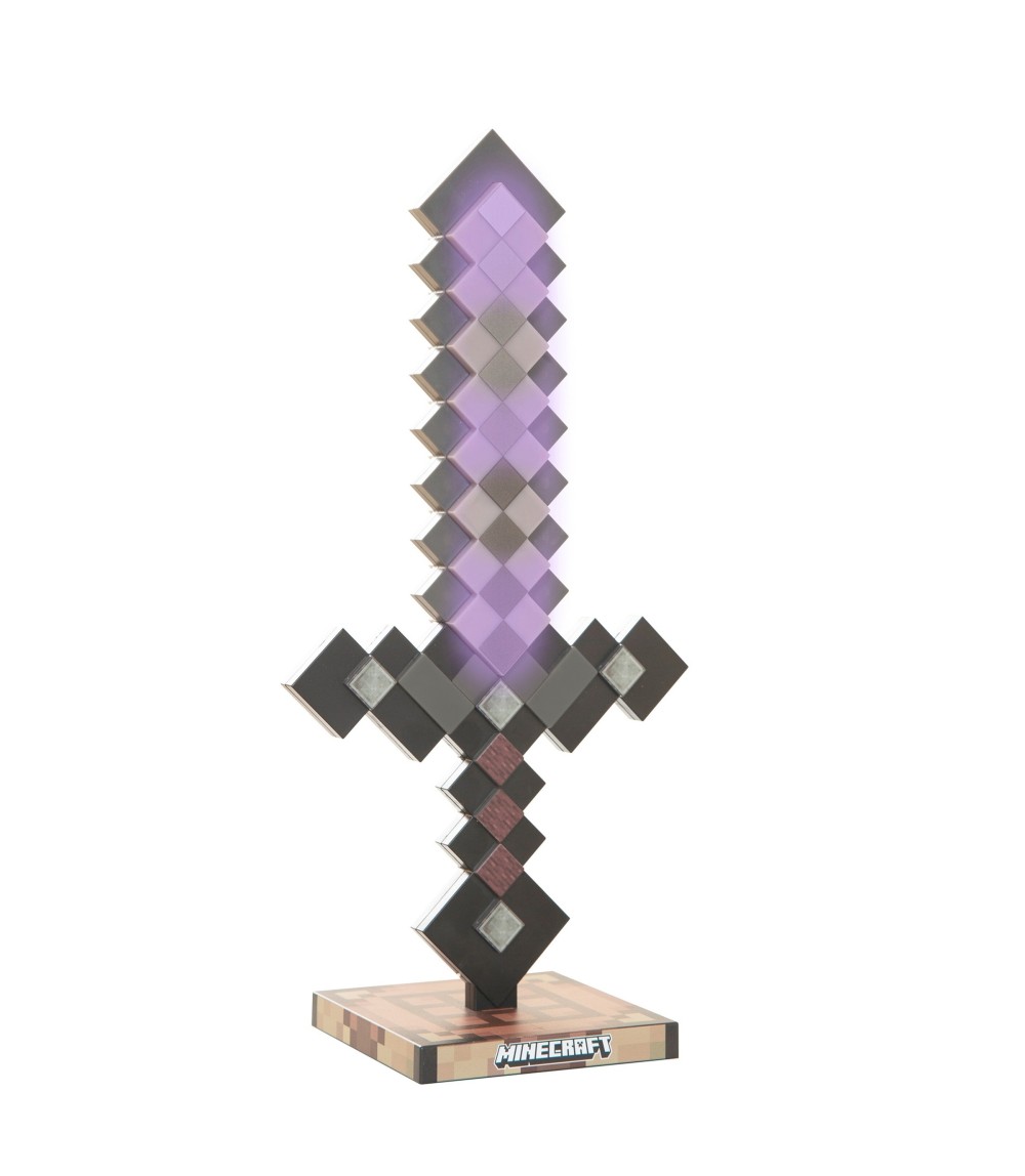 LED-Tischlampe, Netherite aufladbarer Akku MINECRAFT