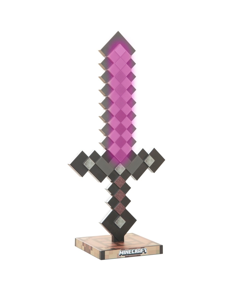 LED-Tischlampe, Netherite aufladbarer Akku MINECRAFT