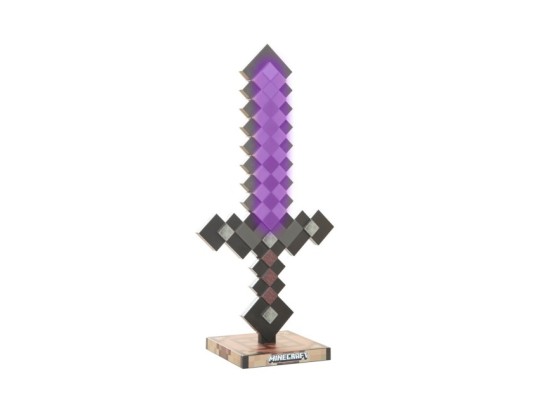 LED-Tischlampe, Netherite aufladbarer Akku MINECRAFT