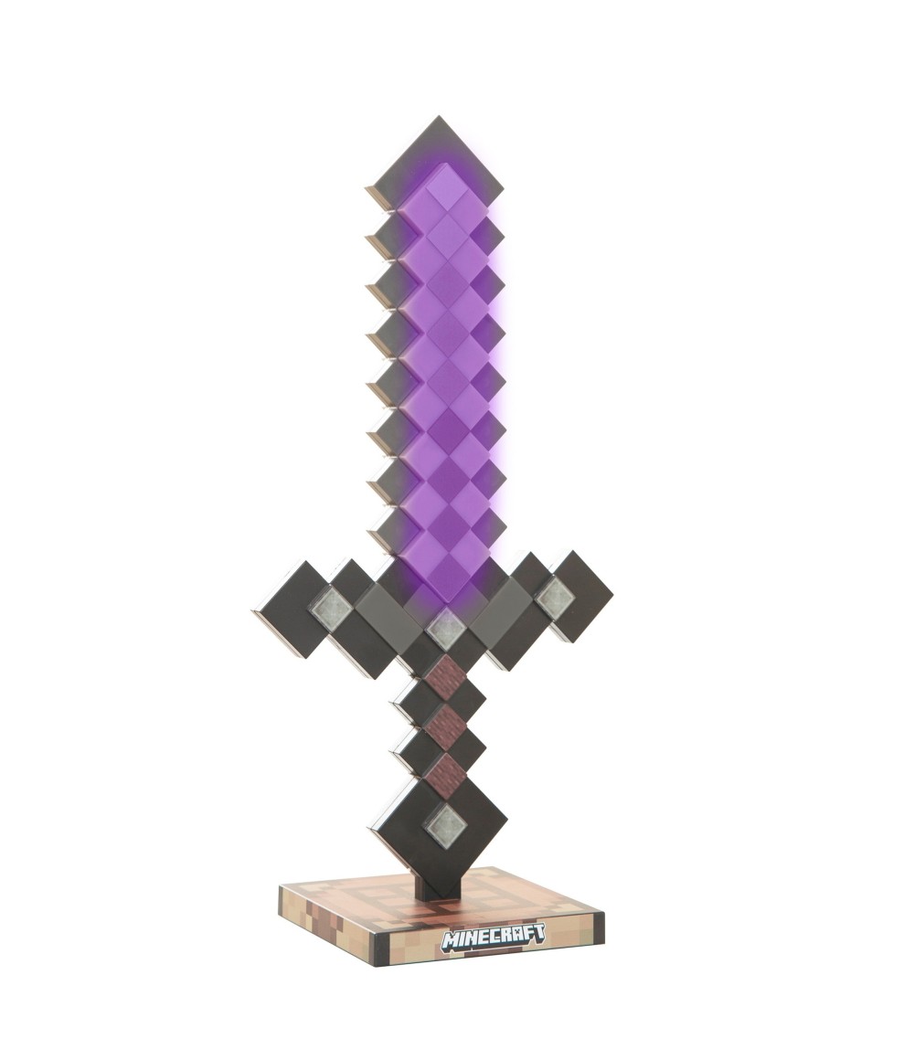 LED-Tischlampe, Netherite aufladbarer Akku MINECRAFT