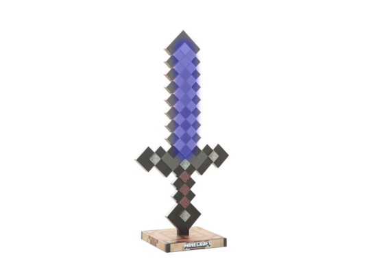 LED-Tischlampe, Netherite aufladbarer Akku MINECRAFT