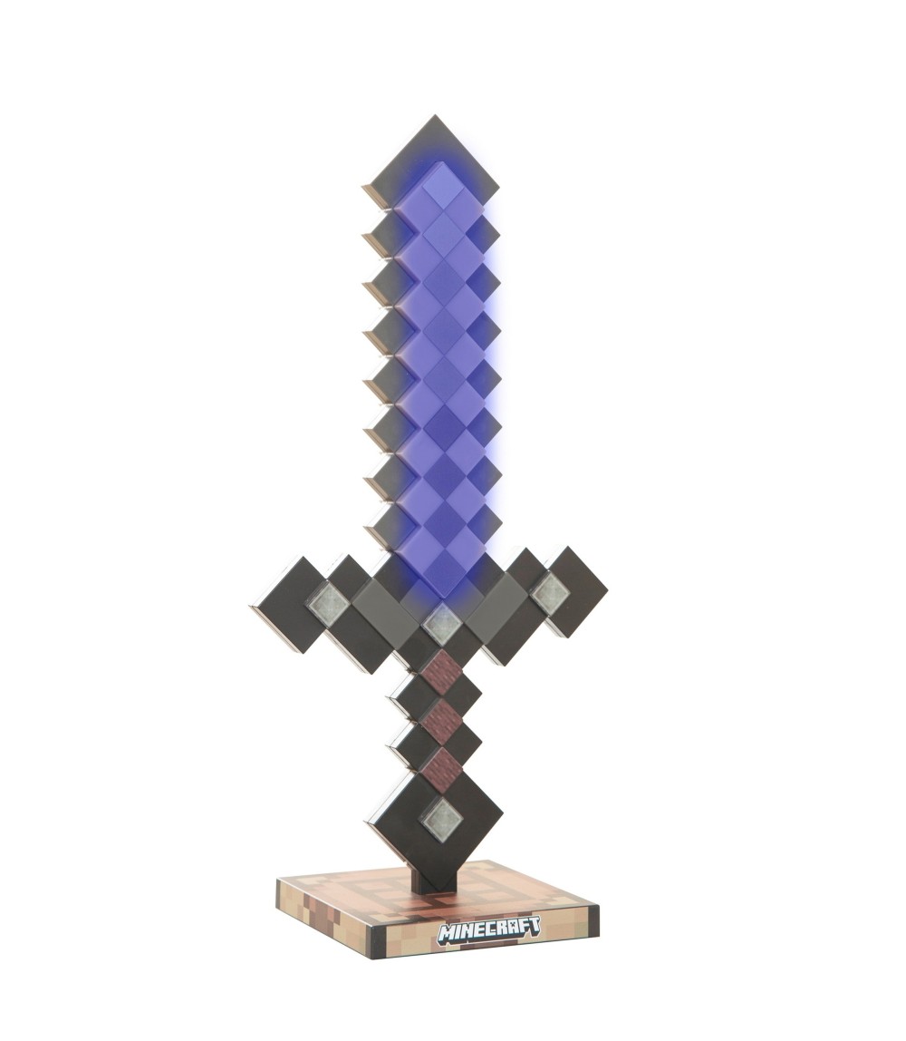 LED-Tischlampe, Netherite aufladbarer Akku MINECRAFT