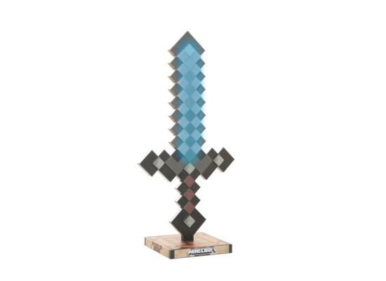 LED-Tischlampe, Netherite aufladbarer Akku MINECRAFT