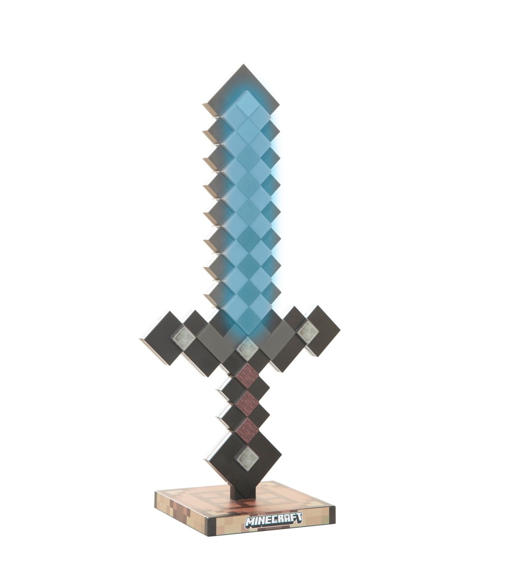 LED-Tischlampe, Netherite aufladbarer Akku MINECRAFT