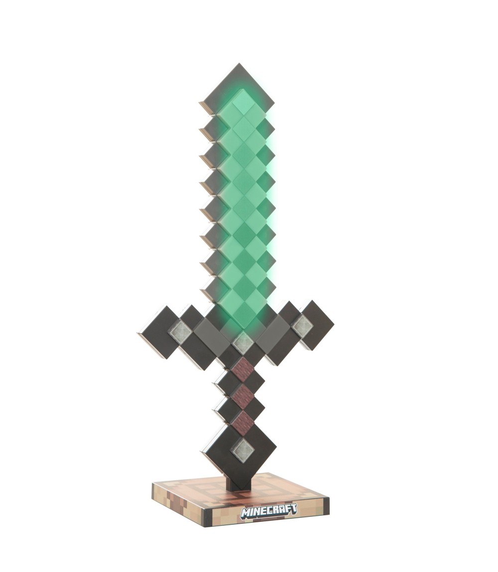 LED-Tischlampe, Netherite aufladbarer Akku MINECRAFT