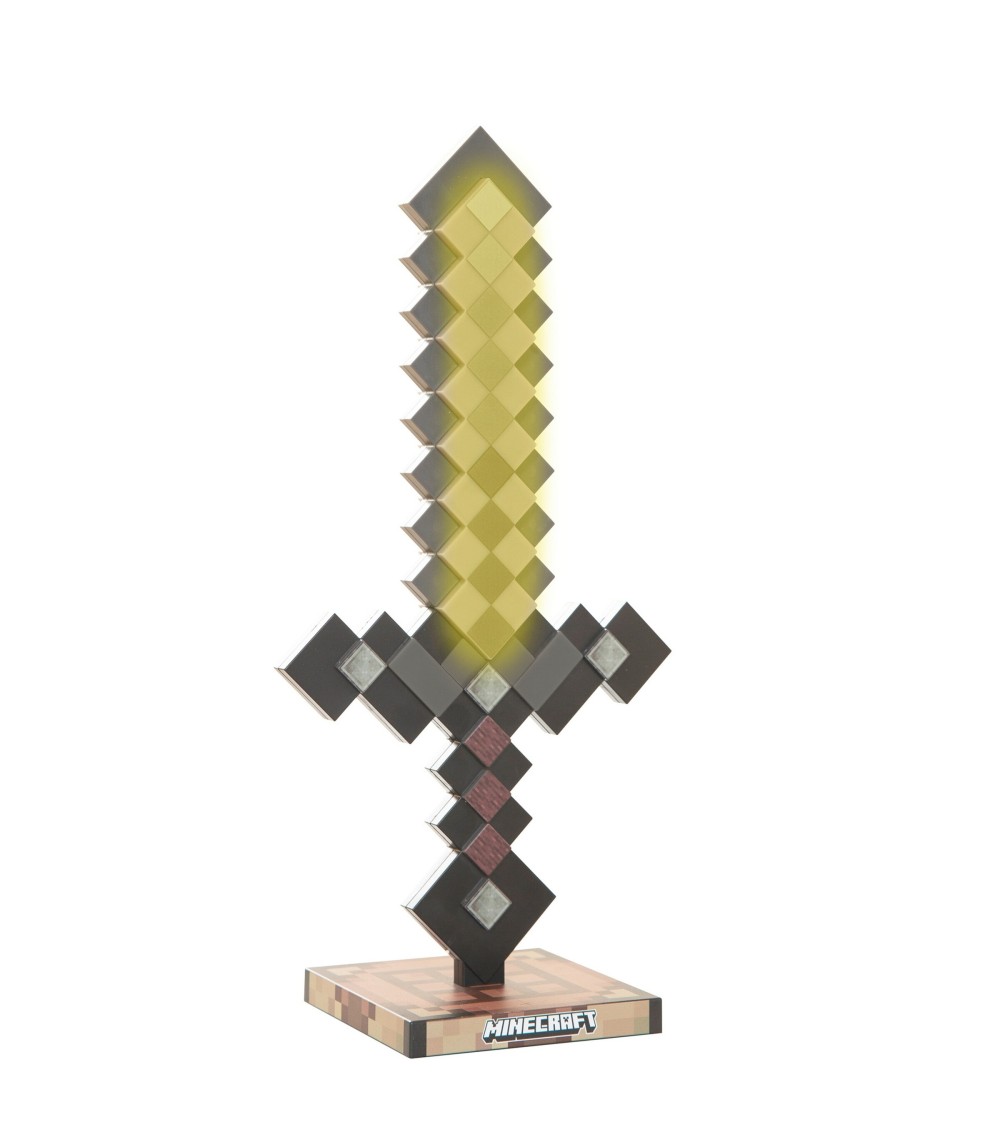 LED-Tischlampe, Netherite aufladbarer Akku MINECRAFT