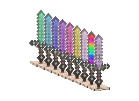 LED-Tischlampe, Netherite aufladbarer Akku MINECRAFT