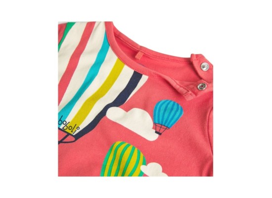 2-tlg. Set T-Shirt und Jeans-Shorts Heißluftballons