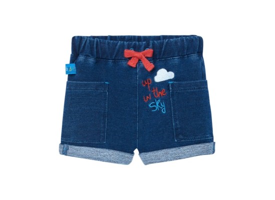 2-tlg. Set T-Shirt und Jeans-Shorts Heißluftballons