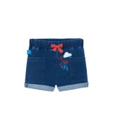 2-tlg. Set T-Shirt und Jeans-Shorts Heißluftballons