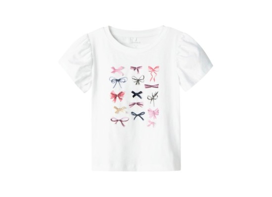 T-Shirt Puffärmel Schleifen