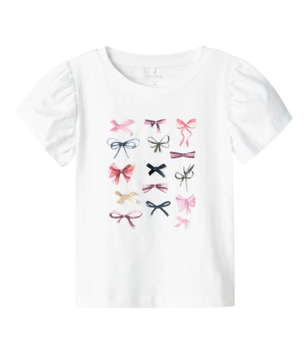 T-Shirt Puffärmel Schleifen