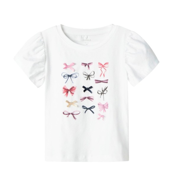 T-Shirt Puffärmel Schleifen