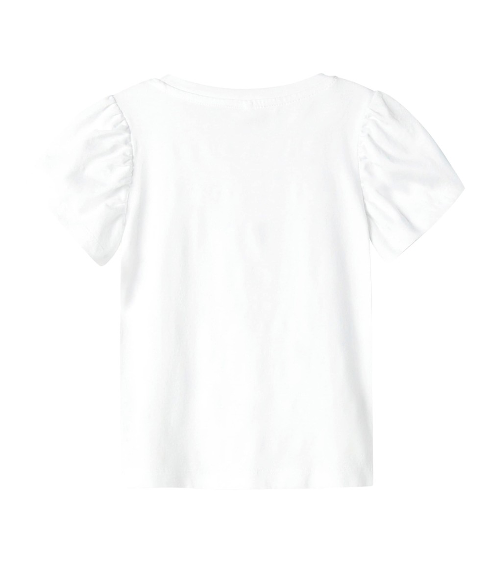 T-Shirt Puffärmel Schleifen