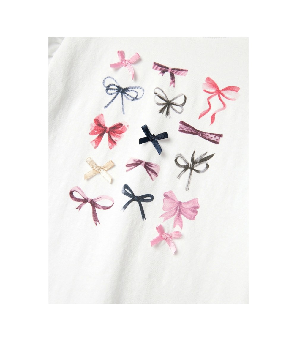 T-Shirt Puffärmel Schleifen