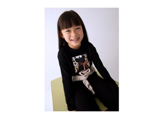 Shirt langarm Bär Leoprint