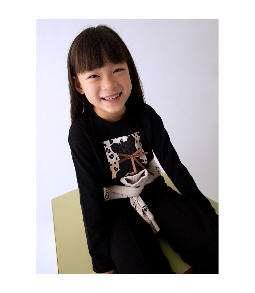 Shirt langarm Bär Leoprint