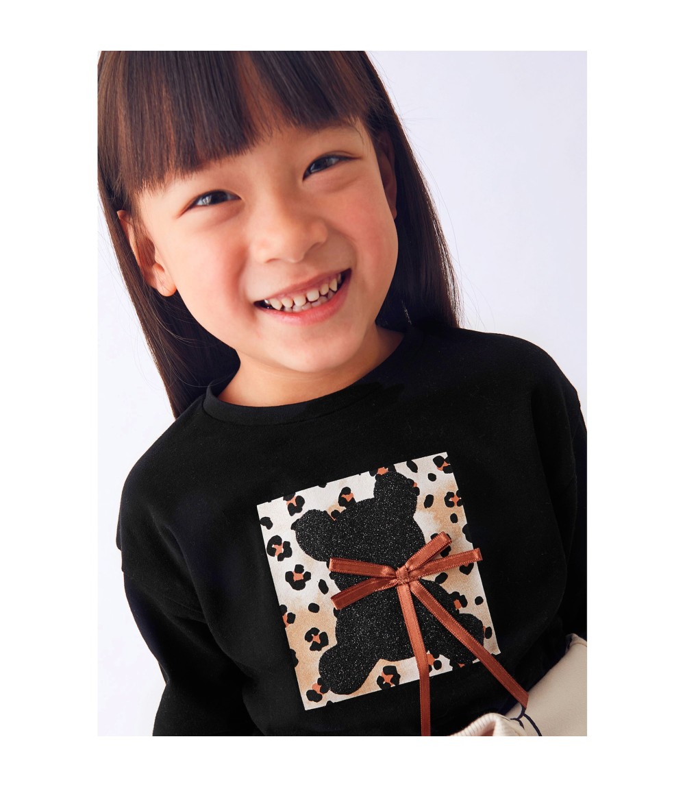 Shirt langarm Bär Leoprint