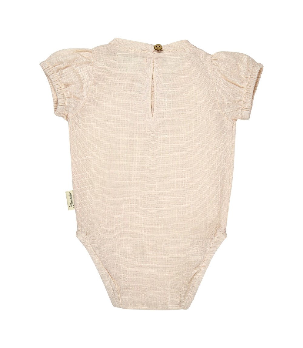 Body kurzarm Leinenoptik