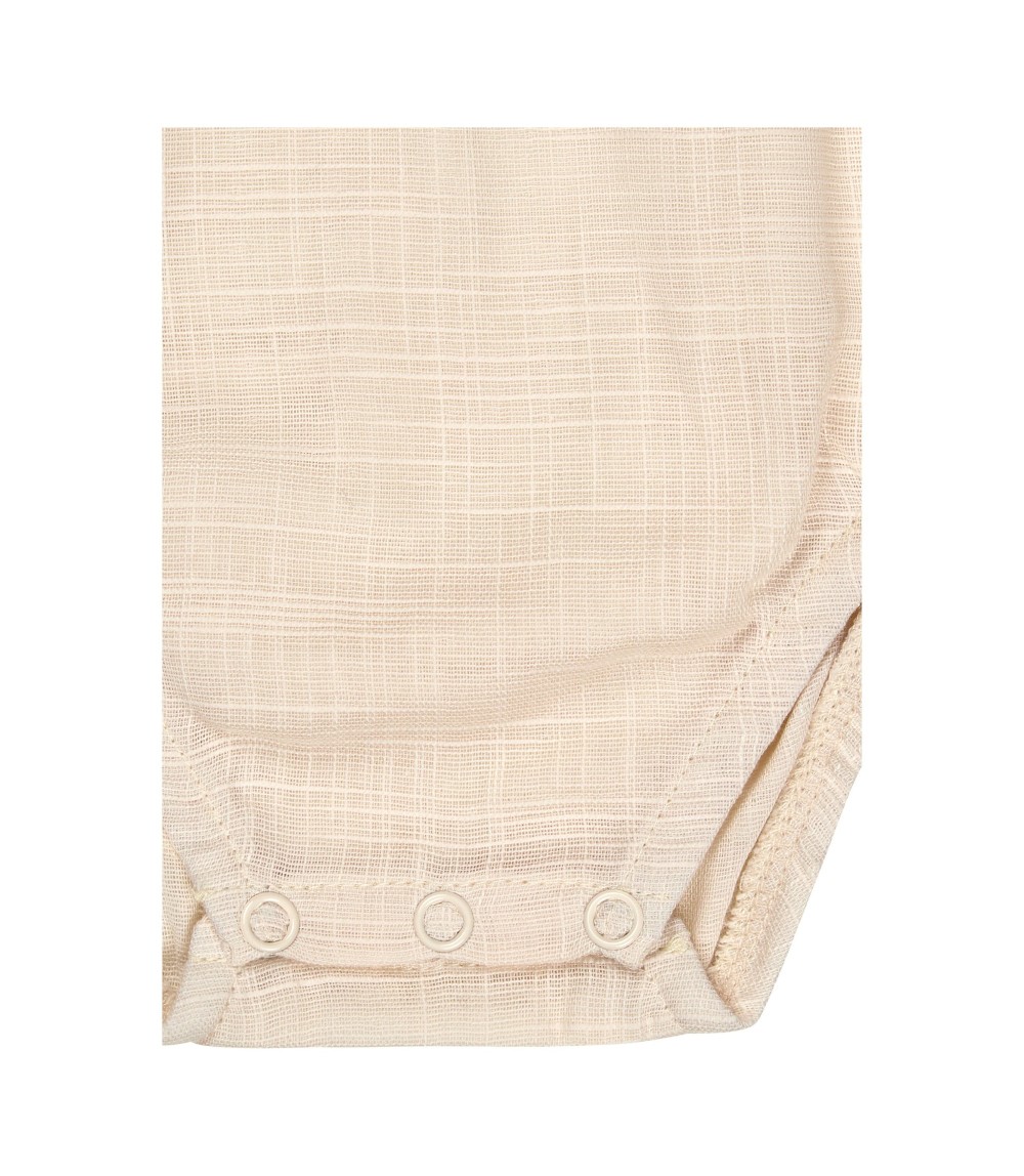 Body kurzarm Leinenoptik