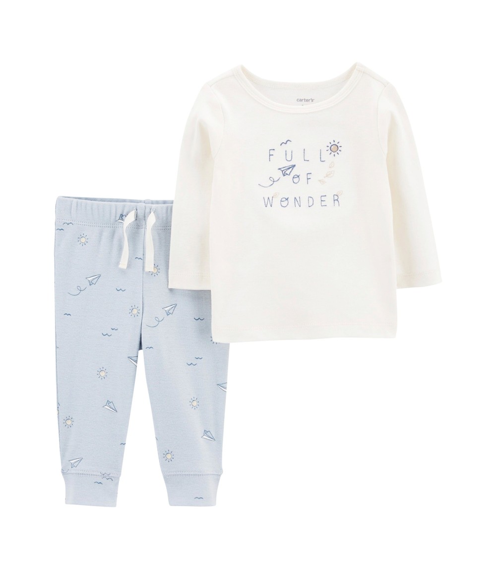 2-tlg. Set Shirt langarm und Jogginghose Full of wonder