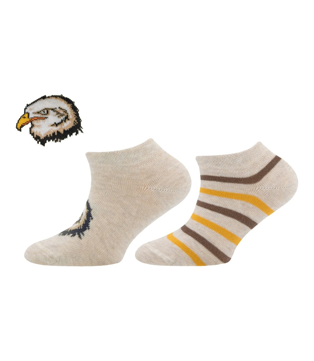 2er-Pack Sneakersocken Adler Ringel