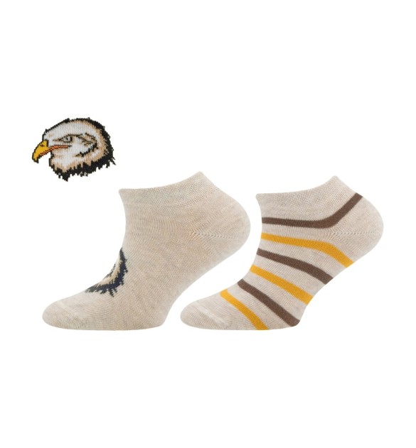 2er-Pack Sneakersocken Adler Ringel