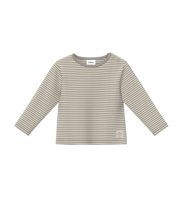 Shirt langarm Ringel Rippqualität