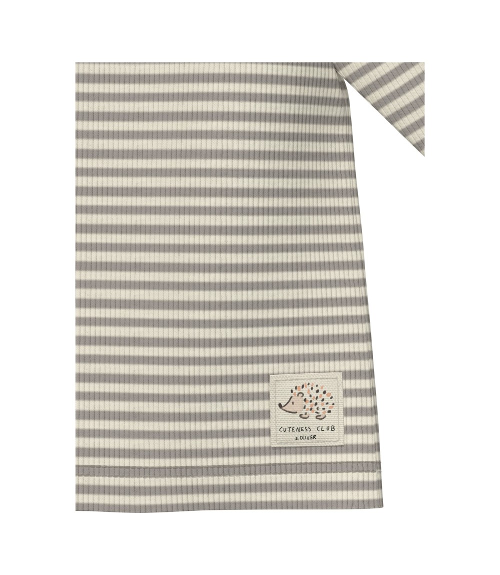 Shirt langarm Ringel Rippqualität