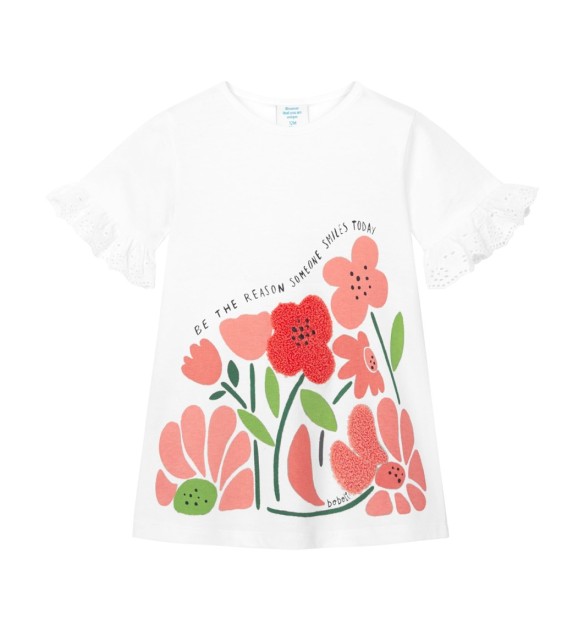 Kleid kurzarm Blumen