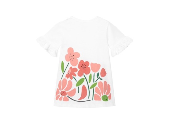 Kleid kurzarm Blumen