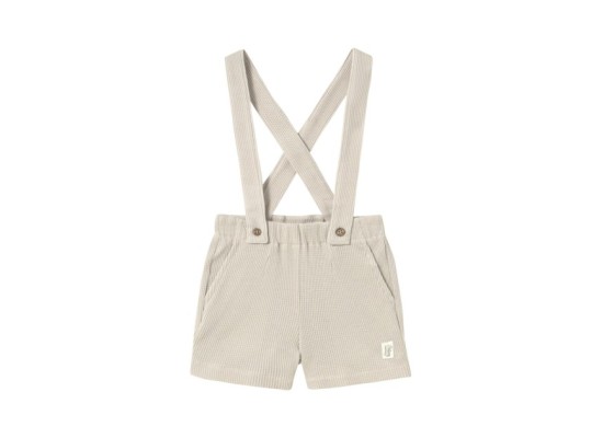 Latzhose kurz Waffelpiqué