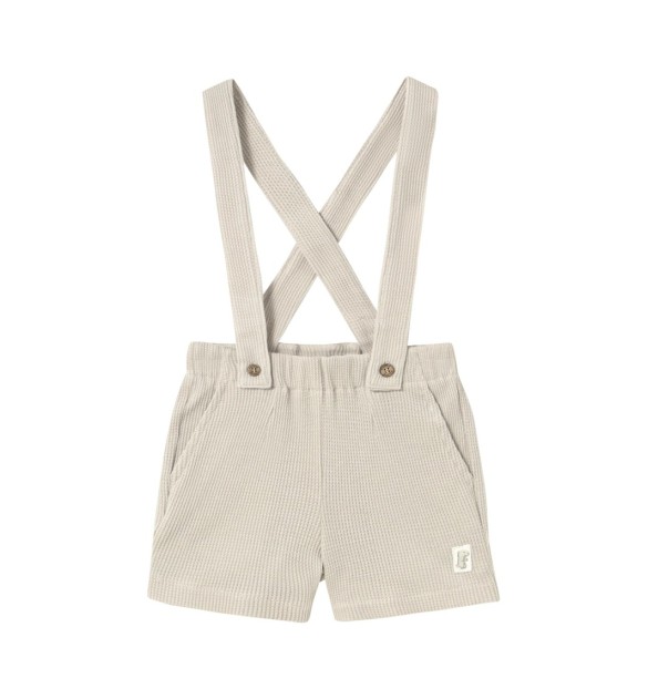 Latzhose kurz Waffelpiqué