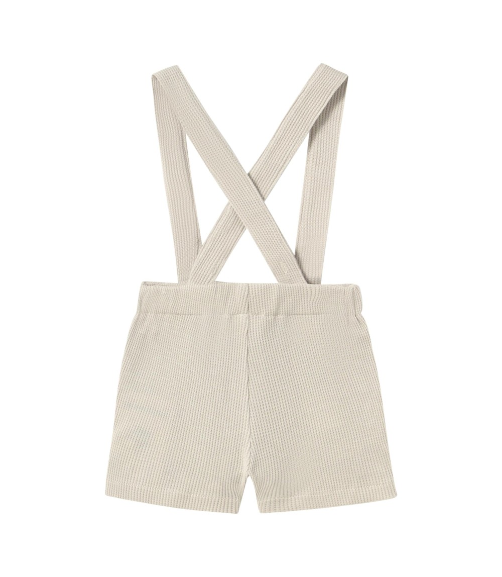 Latzhose kurz Waffelpiqué