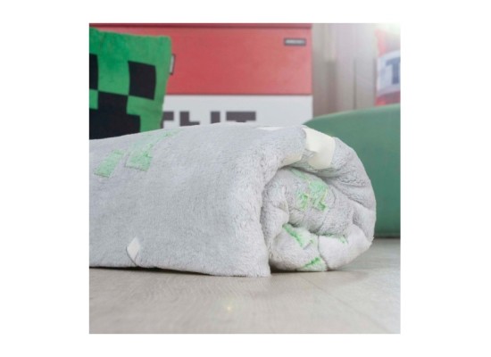 Kuscheldecke mit Glow-in-the-Dark-Funktion MINECRAFT
