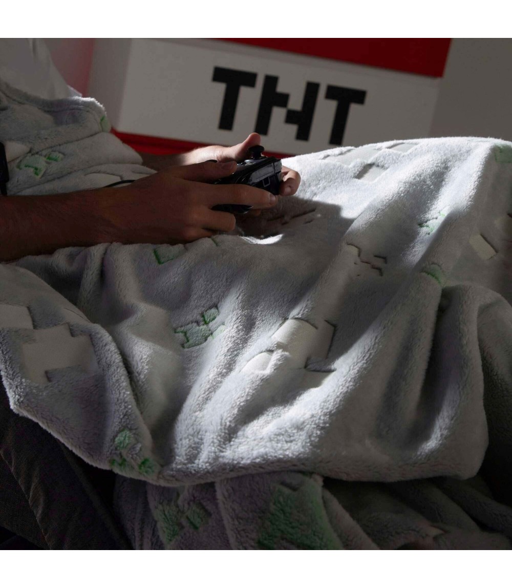 Kuscheldecke mit Glow-in-the-Dark-Funktion MINECRAFT