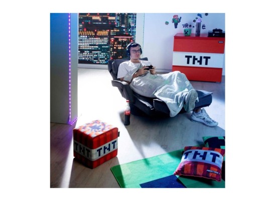 Kuscheldecke mit Glow-in-the-Dark-Funktion MINECRAFT